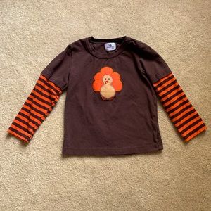 Girls Thanksgiving Turkey shirt
